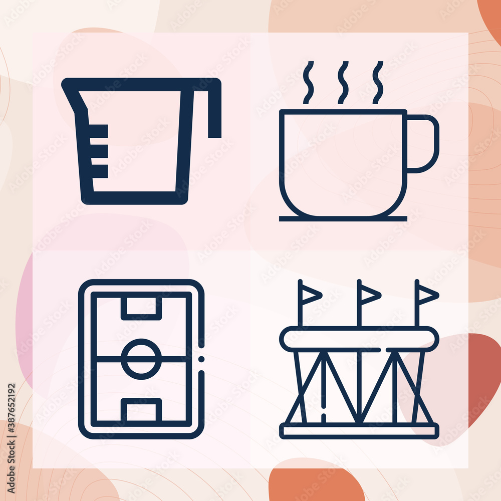 Simple set of brazil related lineal icons Simple set of brazil related lineal icons