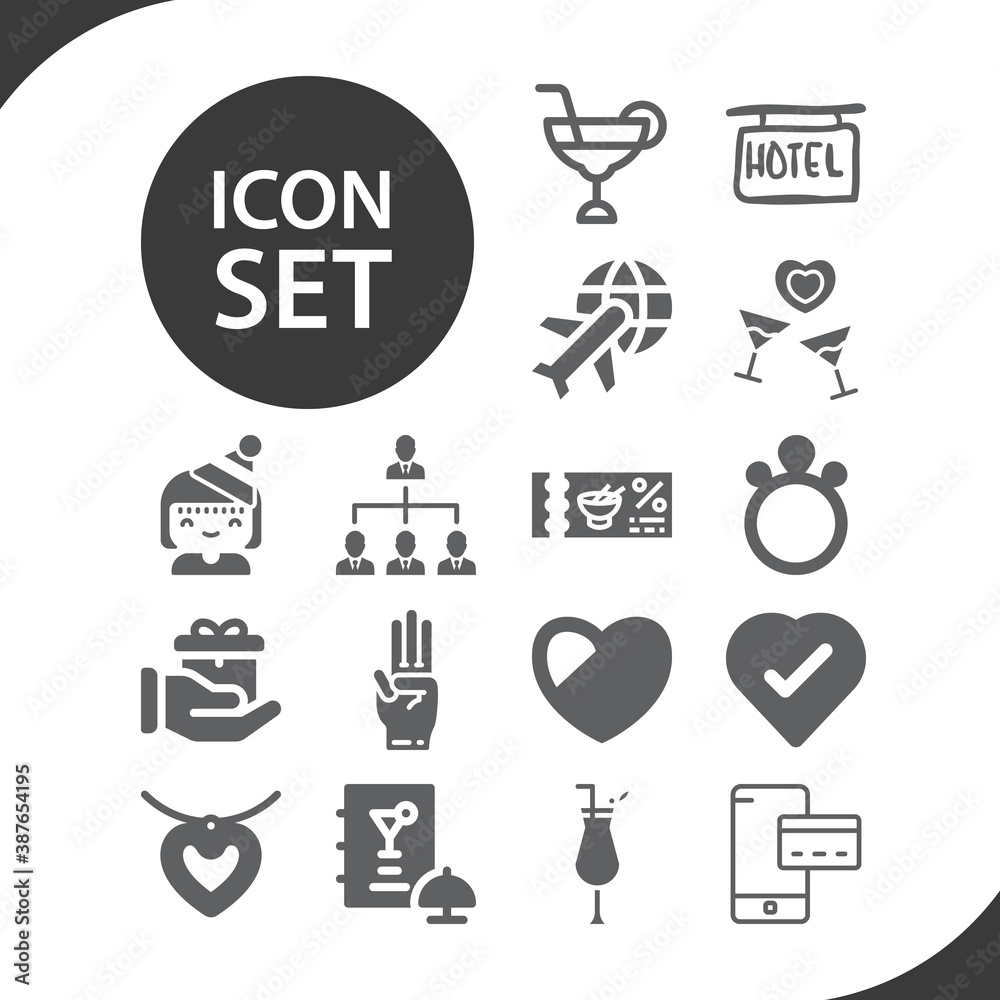 Simple set of greeting related filled icons. Simple set of greeting related filled icons.