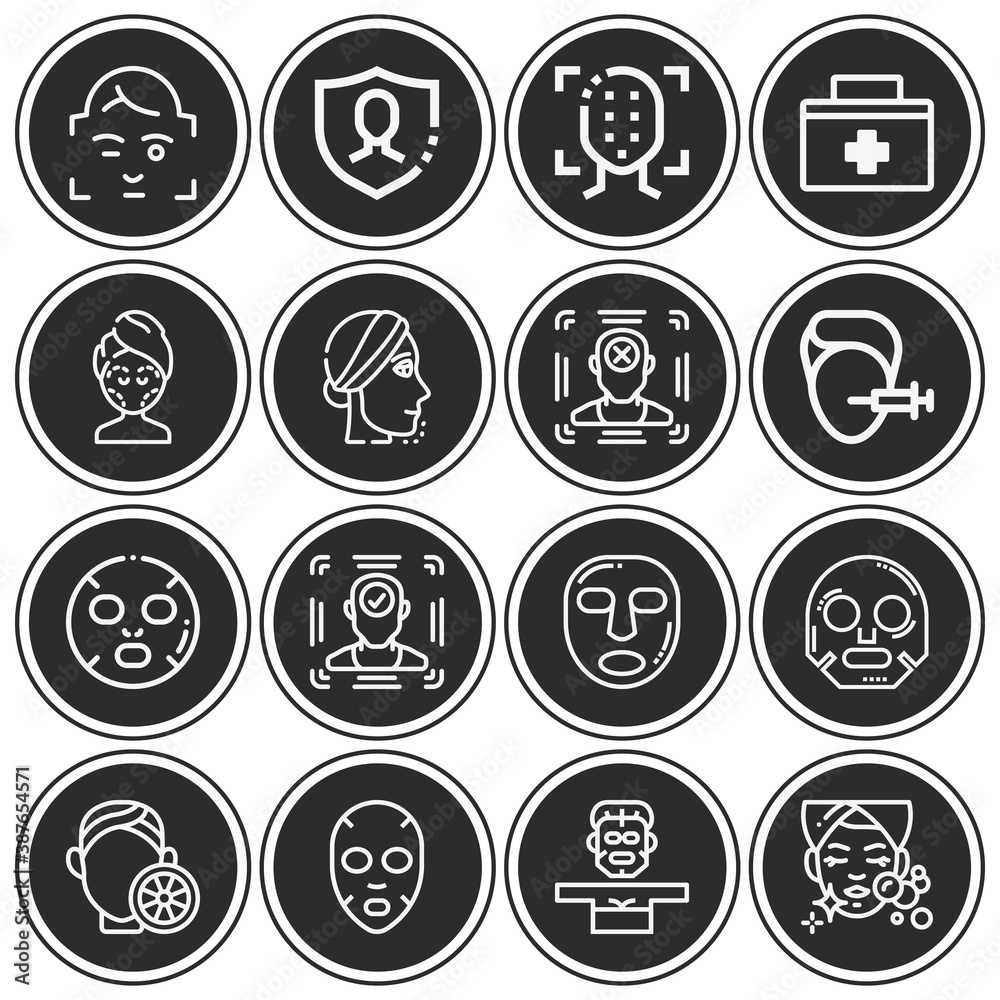 16 pack of paralysis lineal web icons set 16 pack of paralysis lineal web icons set