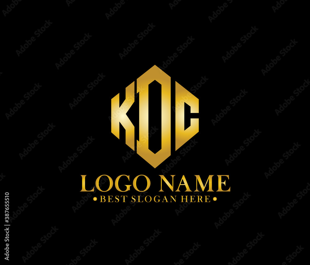 KDC Diamond Alphabet Modern Logo Design Concept KDC Diamond Alphabet Modern Logo Design Concept