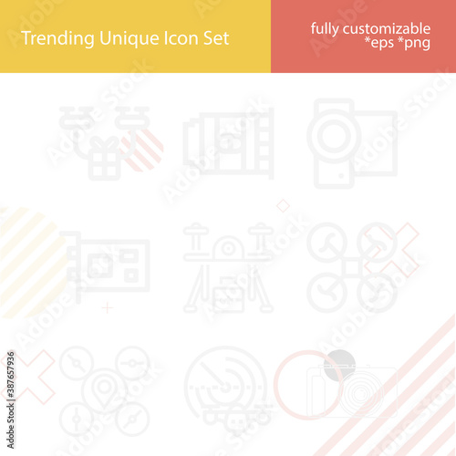 Simple set of was related lineal icons.