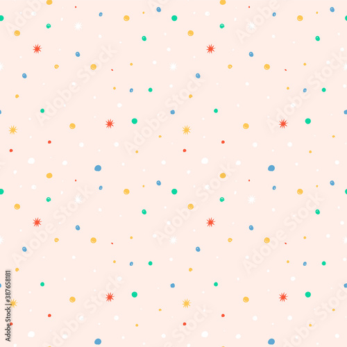 Seamless pattern with space concept