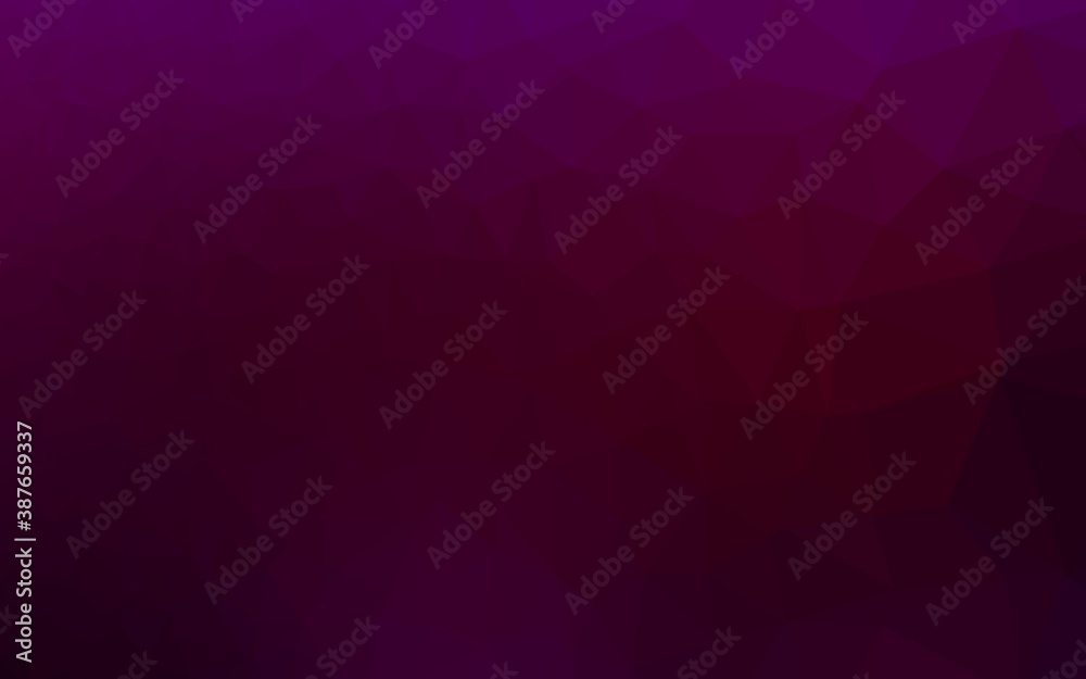 Dark Purple vector abstract mosaic pattern. Dark Purple vector abstract mosaic pattern.
