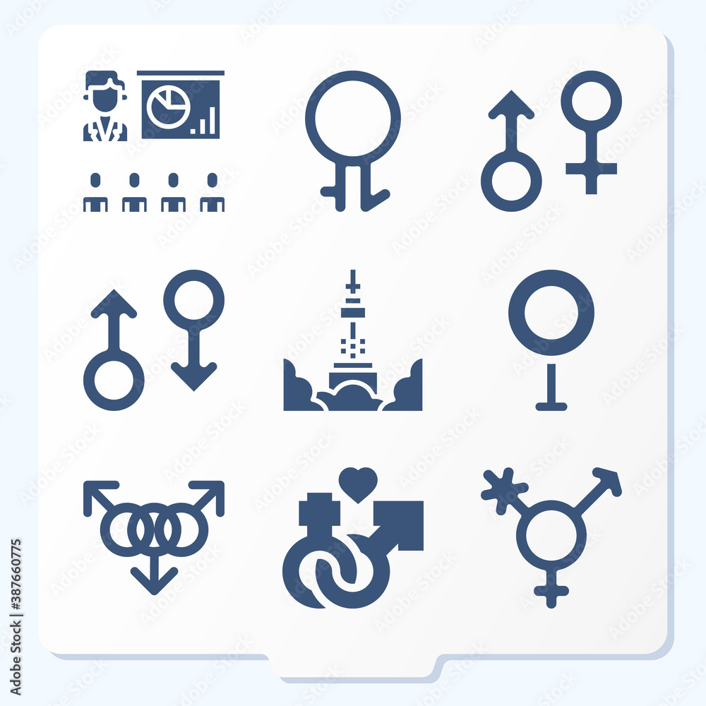 Simple set of 9 icons related to grammatical Simple set of 9 icons related to grammatical
