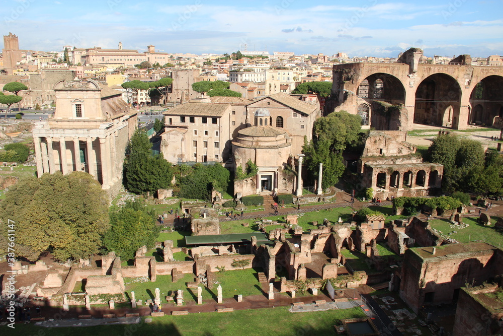 The Roman Forum in Rome.