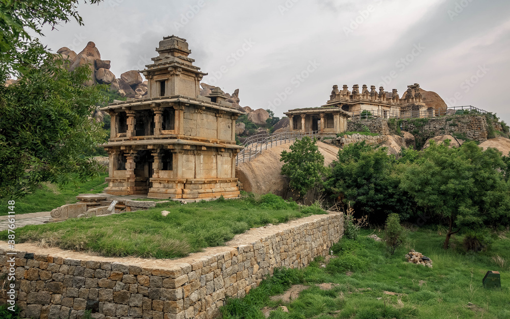 built in rocky terrain Chitradurga Fort