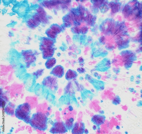 Colorful Tie Dye. Abstract Design with Watercolor 