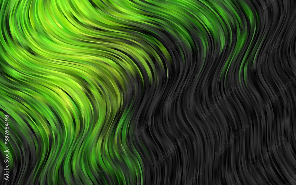 Dark Green vector background with liquid shapes. Dark Green vector background with liquid shapes.