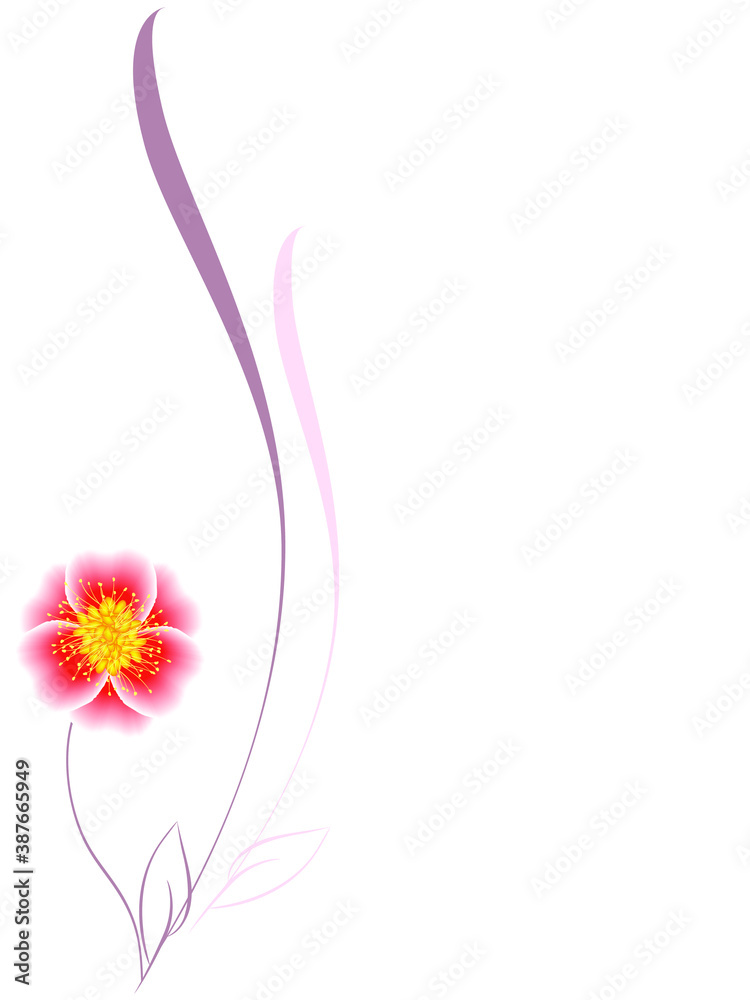 Naklejka premium Floral background design element.