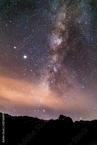 Astrofotografía de la vía láctea