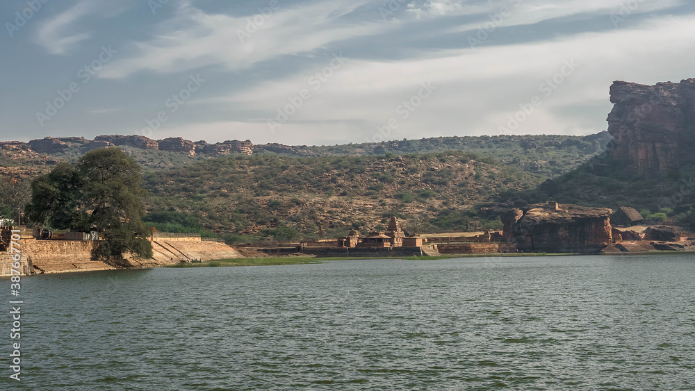 Badami, a small town in central Karnataka, is famous for its four rocky cave temples carved from a reddish sandstone in the mountain Badami, a small town in central Karnataka, is famous for its four rocky cave temples carved from a reddish sandstone in the mountain