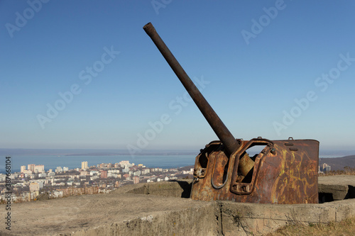 Abandoned fortifications of the Muravyov-Amursky fort on the Kholodilnik hill. It is part of the Vladivostok fortress, built at the end of the 19th - early 20th century.