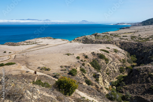 Landscape view of Santa Rosa Island during the day in Channel Islands National Park  California .