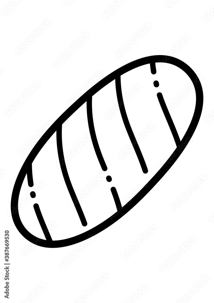 Loaf Flat Icon Isolated On White Background Loaf Flat Icon Isolated On White Background