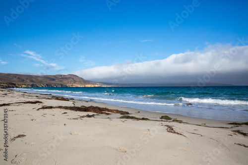 Landscape view of Santa Rosa Island during the day in Channel Islands National Park (California).