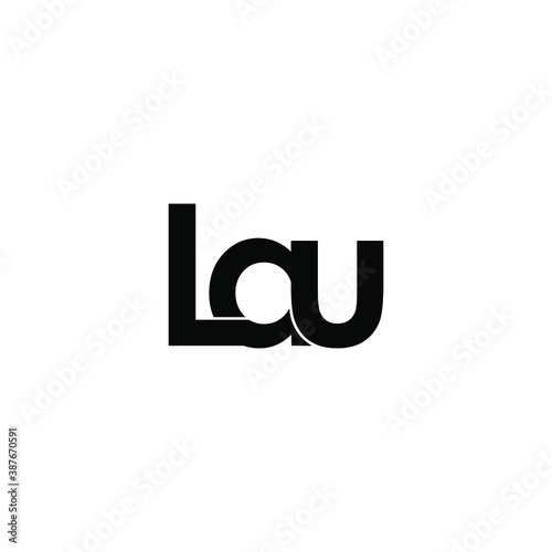 lau letter original monogram logo design © ahmad ayub prayitno