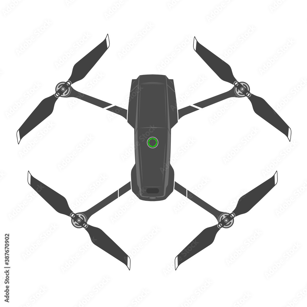 Drone ready for Take Off Illustration Drone ready for Take Off Illustration