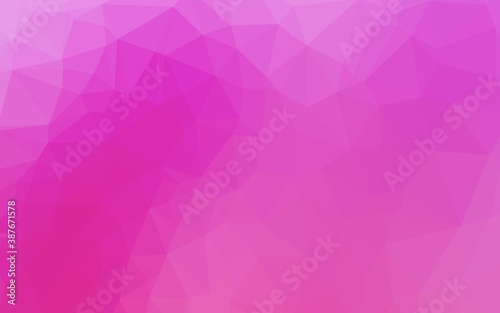 Light Pink vector blurry triangle template.