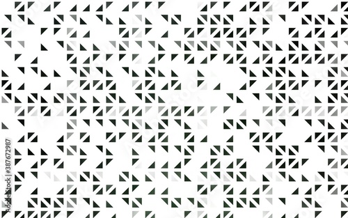 Light Green vector template with crystals, triangles. © Dmitry