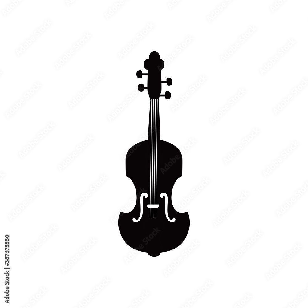 cello instrument black and white style icon vector design