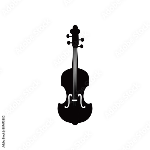 cello instrument black and white style icon vector design