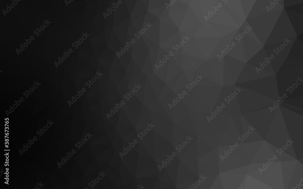 Dark Silver, Gray vector polygonal background. Dark Silver, Gray vector polygonal background.