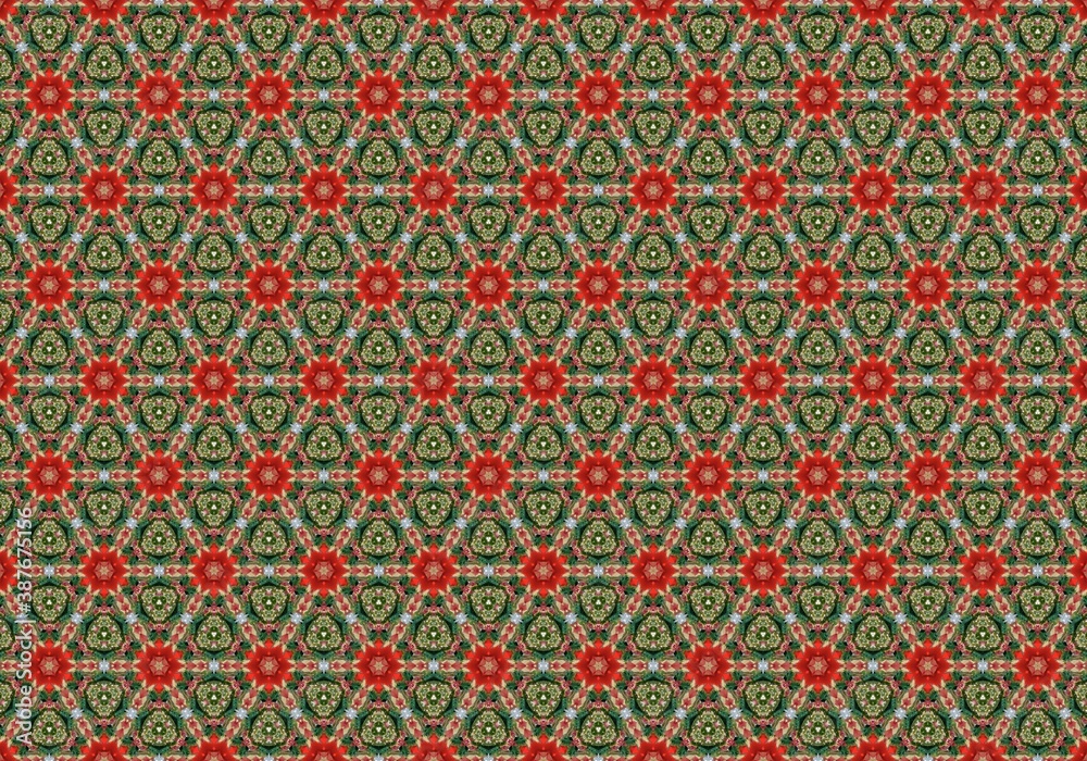 Christmas background tile red green and white color illustration