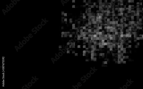 Dark Black vector texture in rectangular style.