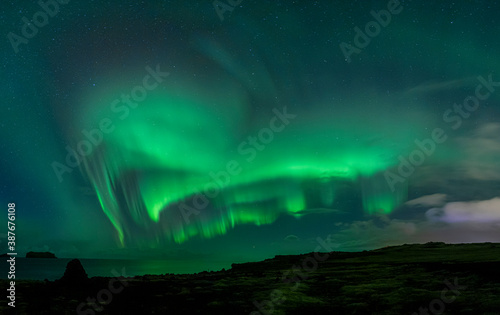 Aurora over Vestmannaeyjar 23.10.2020 no.III