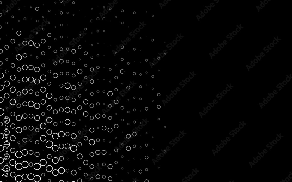 Dark Silver, Gray vector backdrop with dots. Dark Silver, Gray vector backdrop with dots.