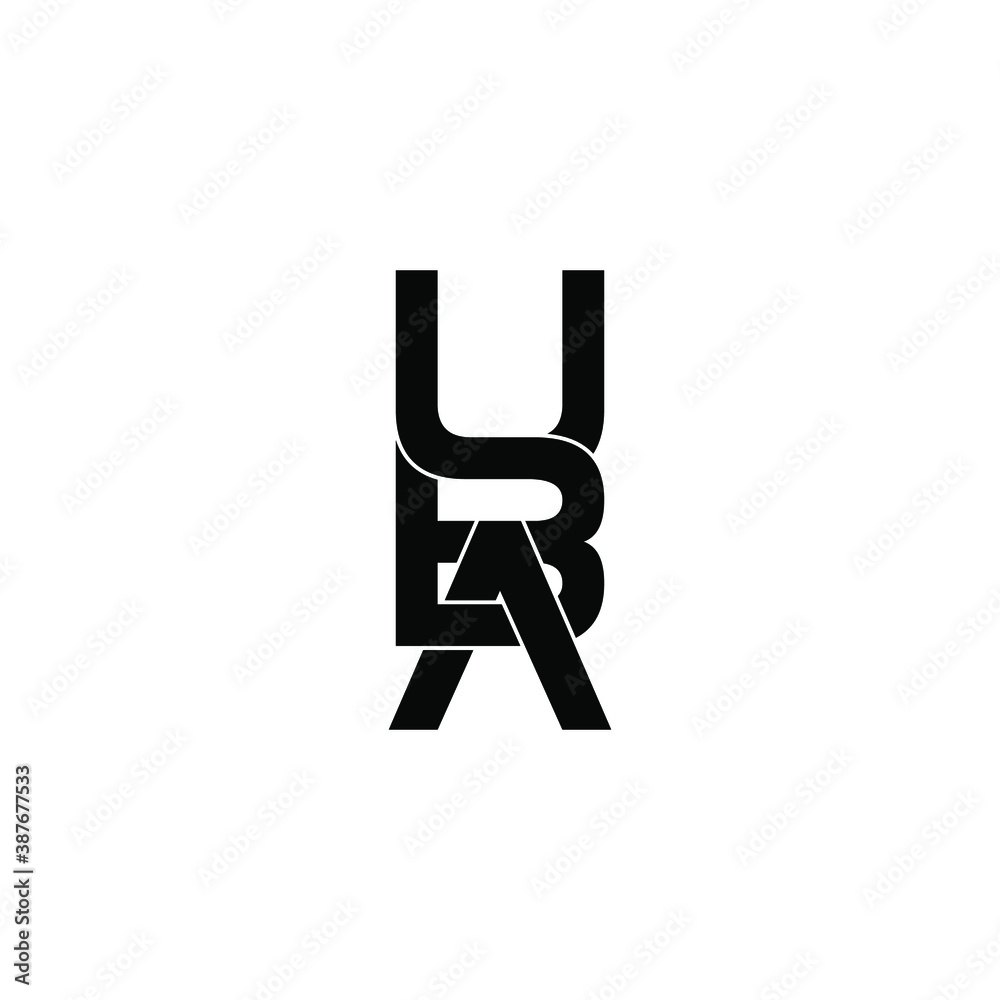 uba letter original monogram logo design uba letter original monogram logo design