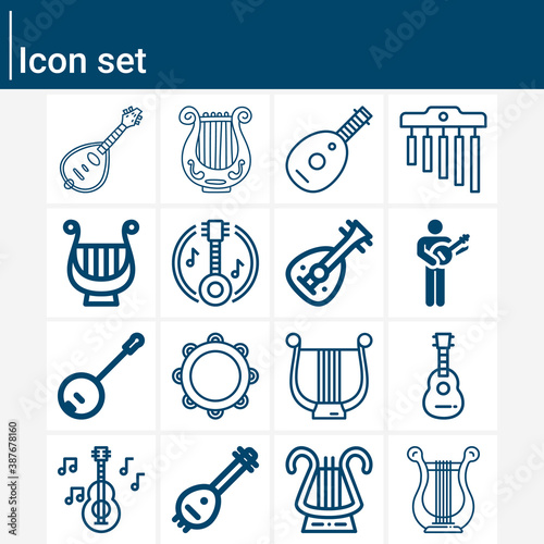 Simple set of hears related lineal icons.