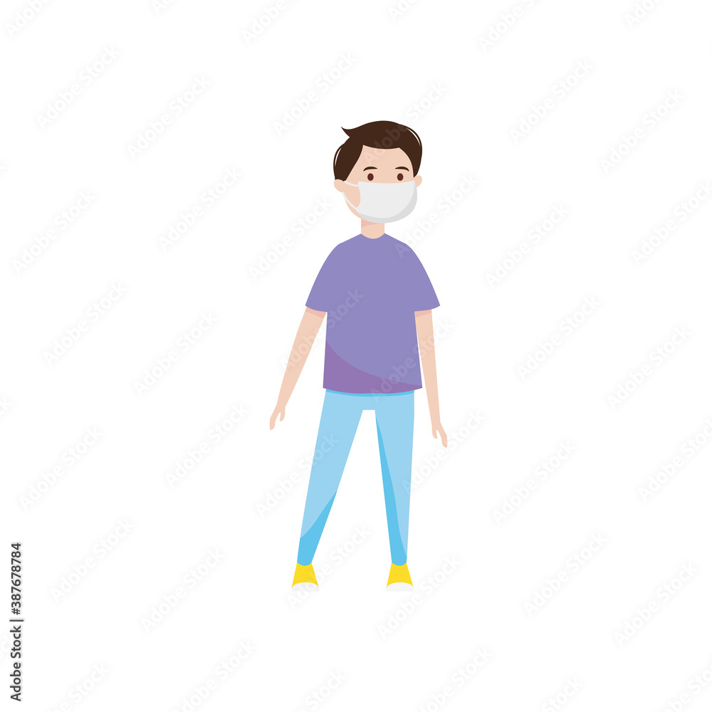 cartoon man standing wearing casual clothes, flat style cartoon man standing wearing casual clothes, flat style