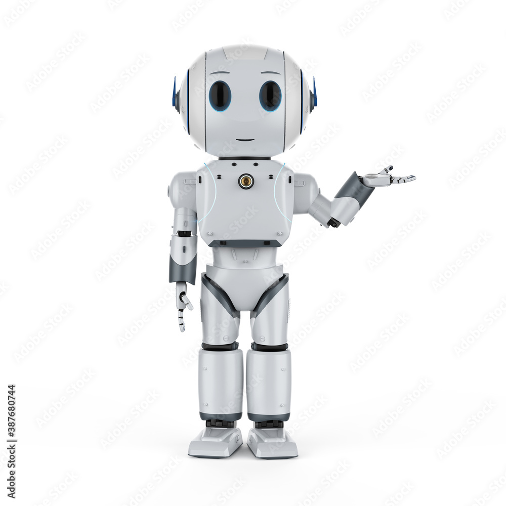 cute artificial intelligence robot hand open cute artificial intelligence robot hand open