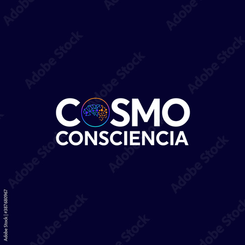 cosmos science logo, brain