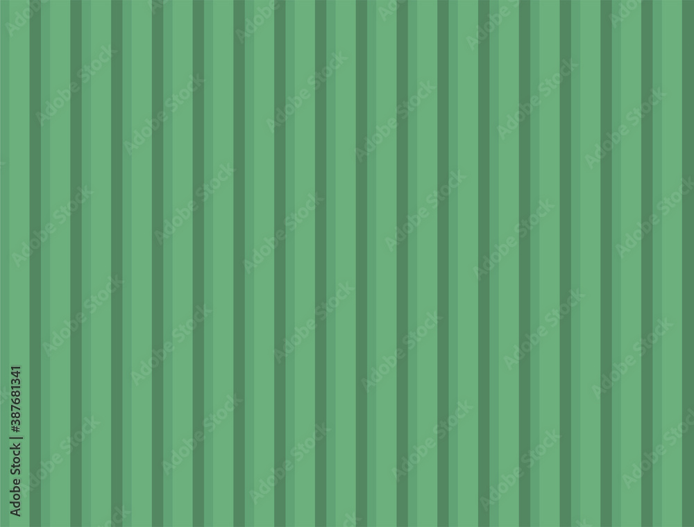 Obraz premium Corrugated metal fence isolated on a white background. Metallic green corrugated board. Flat infographics. Vector illustration.