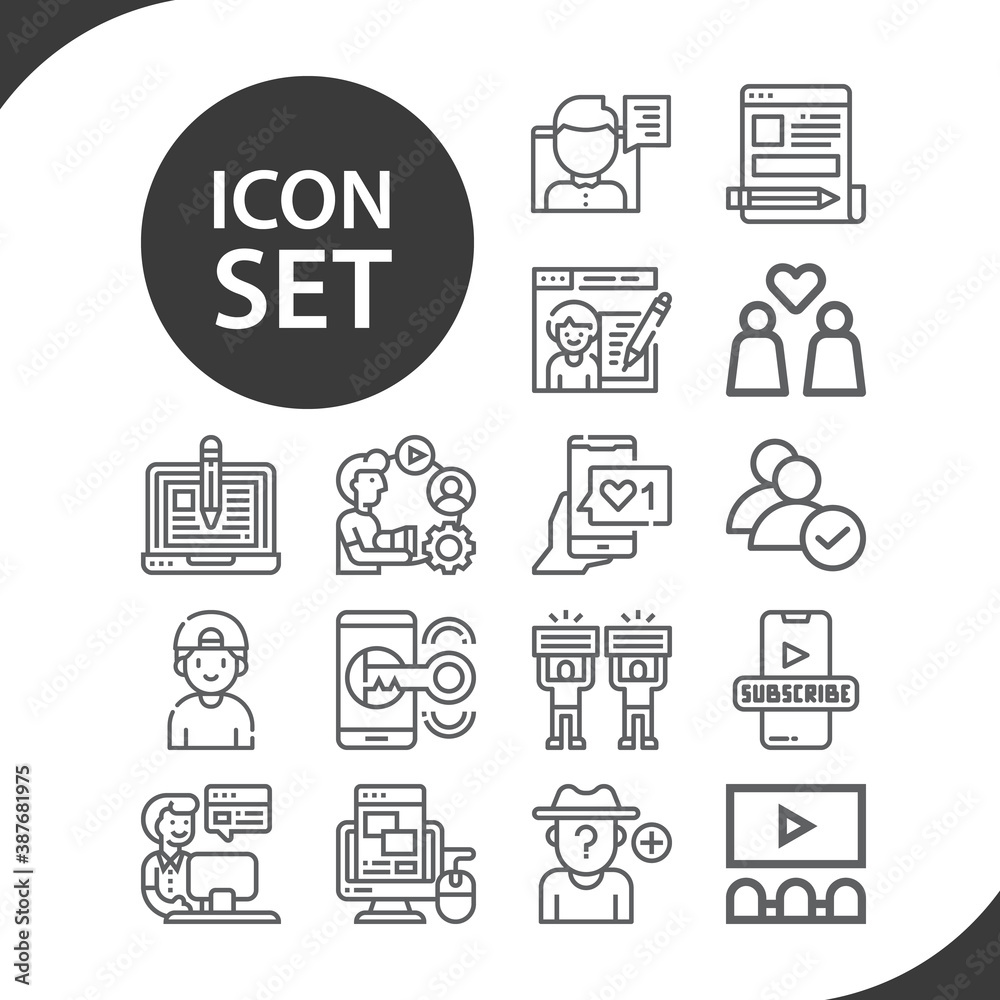 Simple set of masses related lineal icons. Simple set of masses related lineal icons.