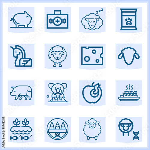 Pigs  related simple set. 16  lineal