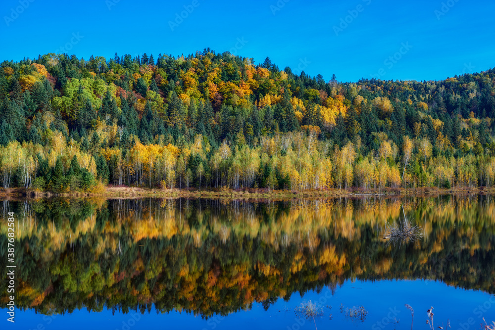 The autumn landscape of Singanense of China. The autumn landscape of Singanense of China.