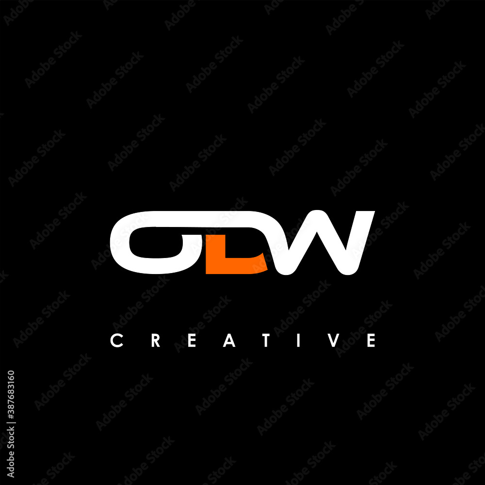ODW Letter Initial Logo Design Template Vector Illustration	
