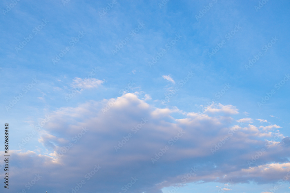 clouds at sunset altocumulus warm