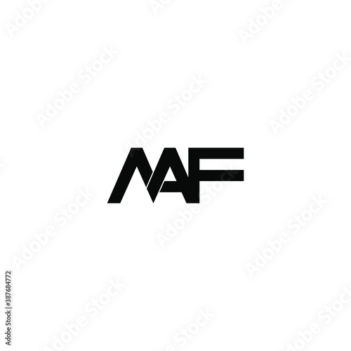 maf letter original monogram logo design