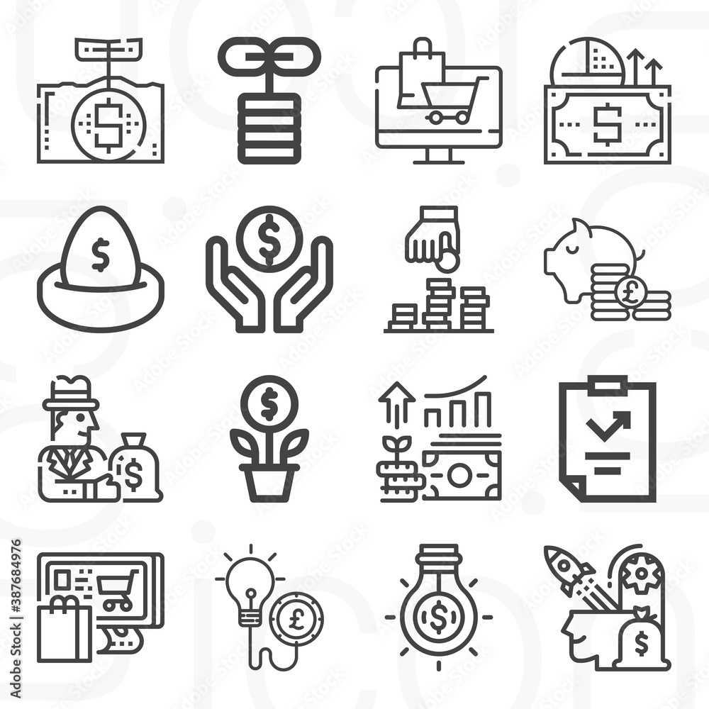 16 pack of leverage lineal web icons set 16 pack of leverage lineal web icons set