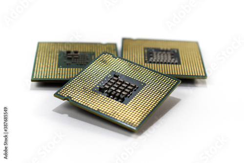 processor on a white background