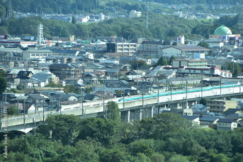 Railway in Morioka City, Japan