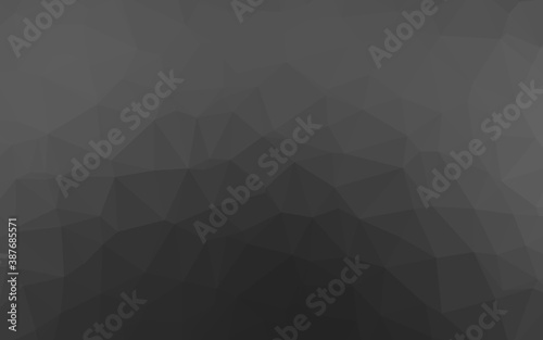 Dark Silver, Gray vector triangle mosaic texture.