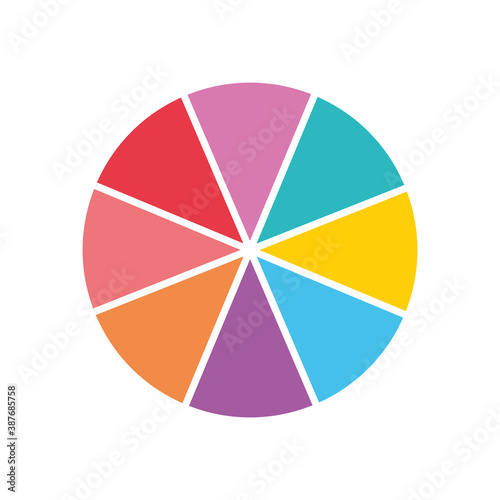 infographic elements concept, colorful cycling diagram icon