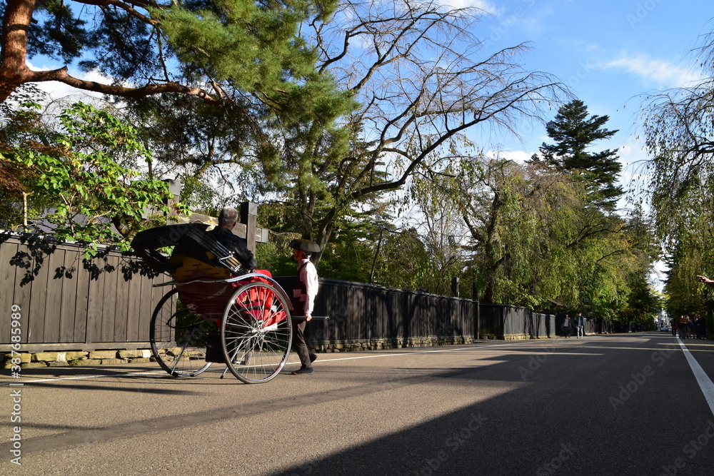 Obraz premium The view of Kakunodate City, Japan