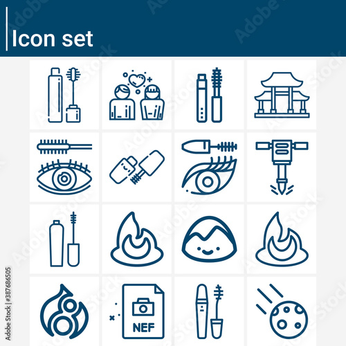 Simple set of strangers related lineal icons.