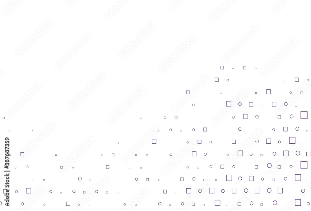 Light Purple vector texture with disks, rectangles. Light Purple vector texture with disks, rectangles.